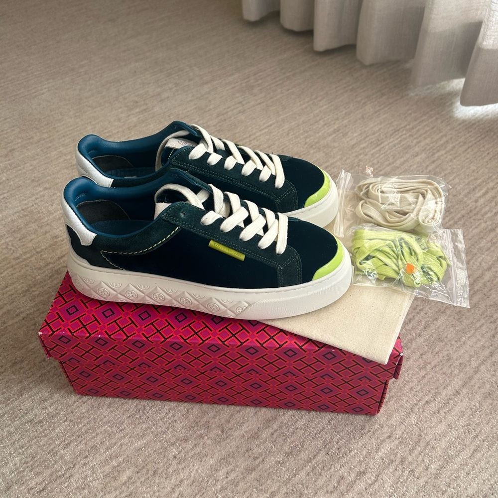 Tory Burch Velvet Ladybug Sneaker